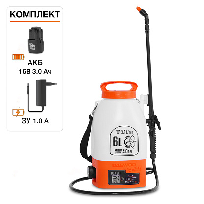 Аккумуляторный опрыскиватель DAEWOO DSA 6Li